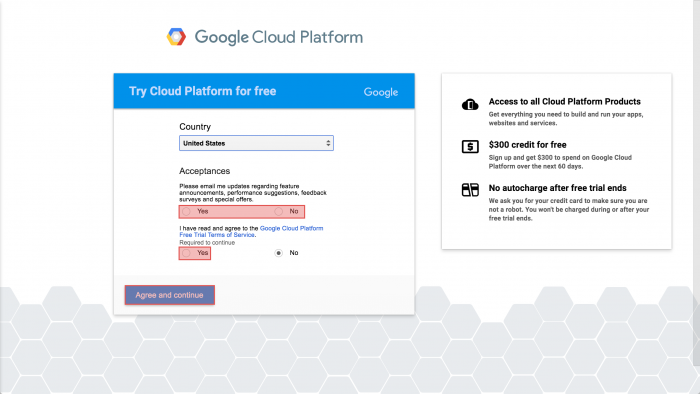 GCP free trial