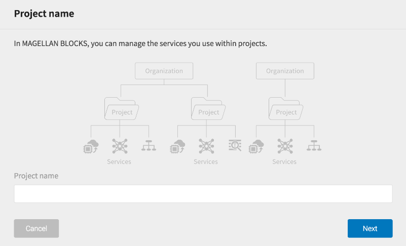 Project name setting