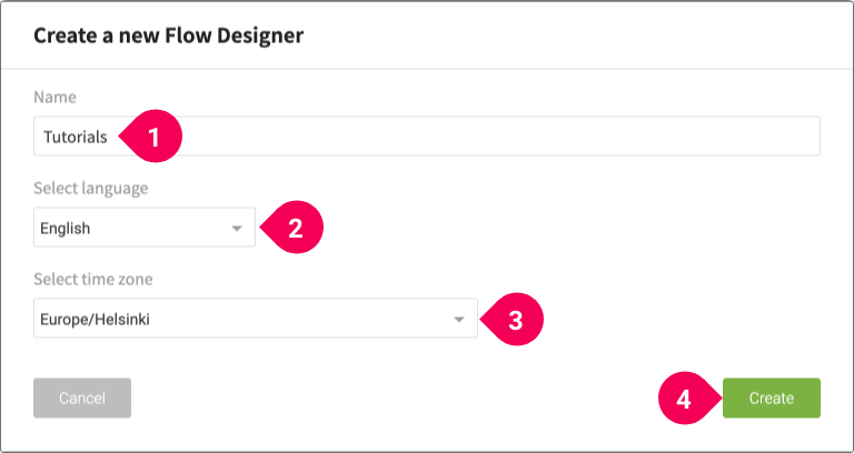 Naming a Flow Designer