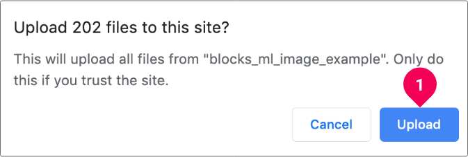 Confirming your upload
