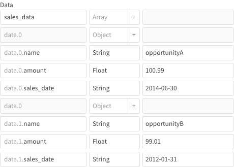 Upload to Analytics from a variable: Construct object BLOCK example