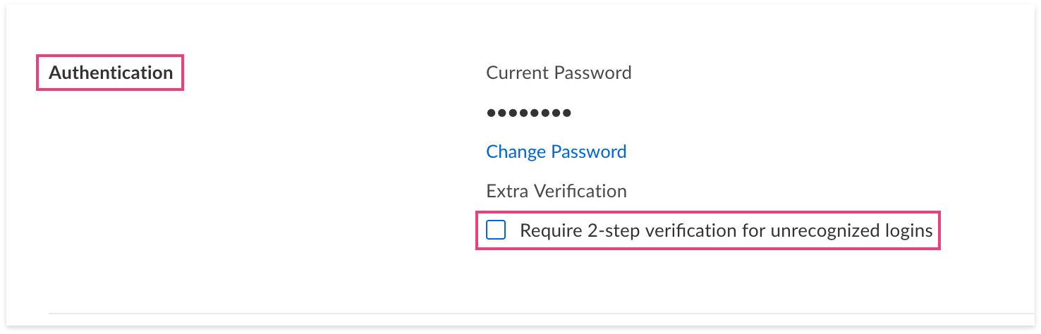 Box 2-factor verification