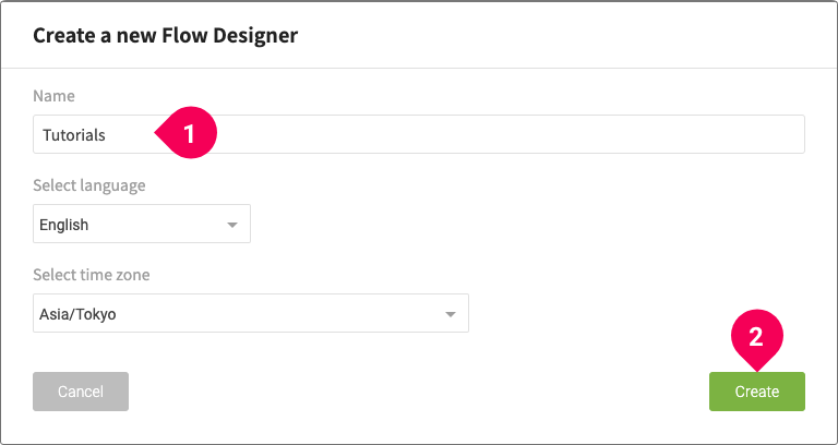 Creating a Flow Designer
