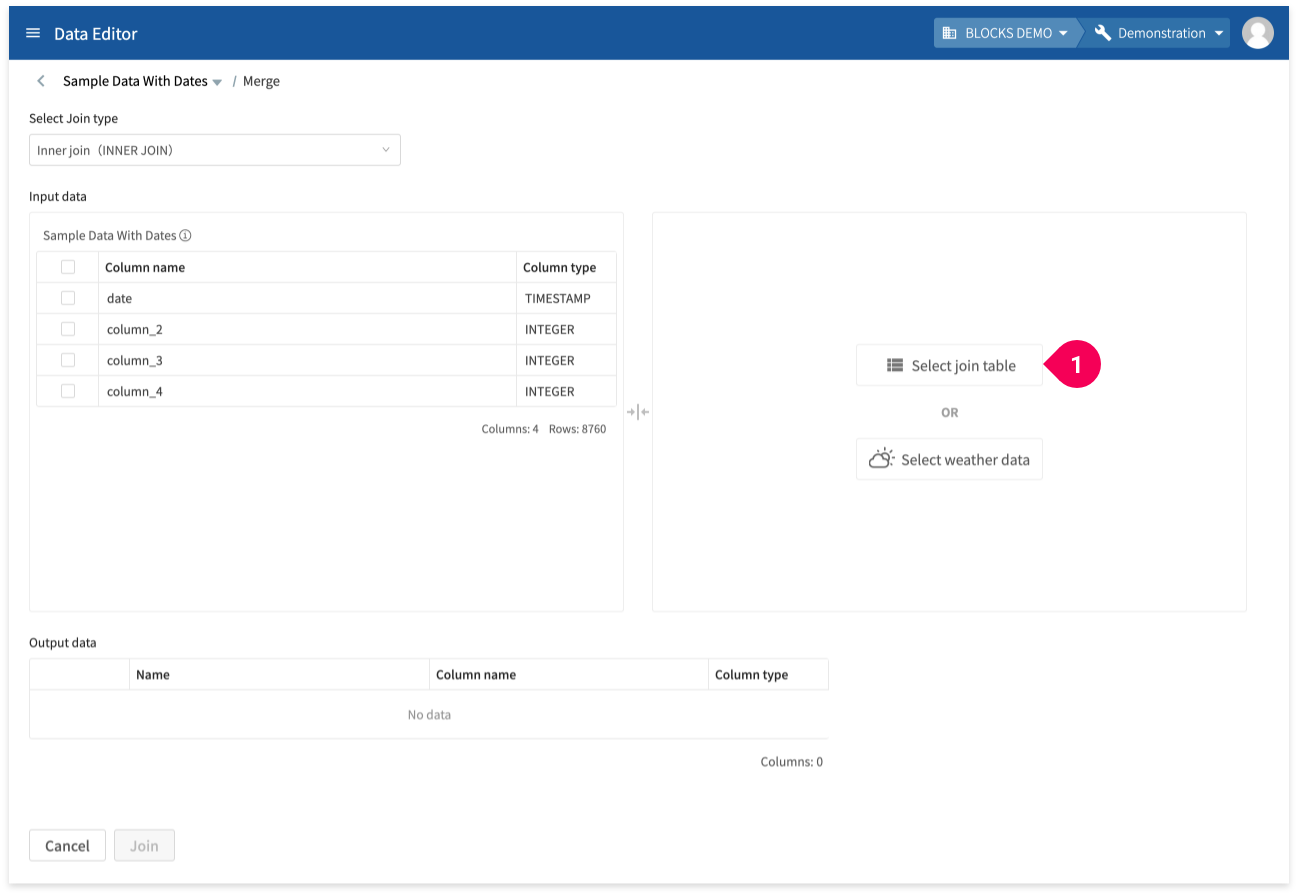 Merging with other data stored in the DataEditor