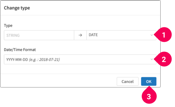 Changing to the DATE data type