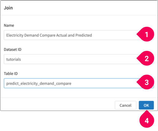 Configuring the location for the merged data