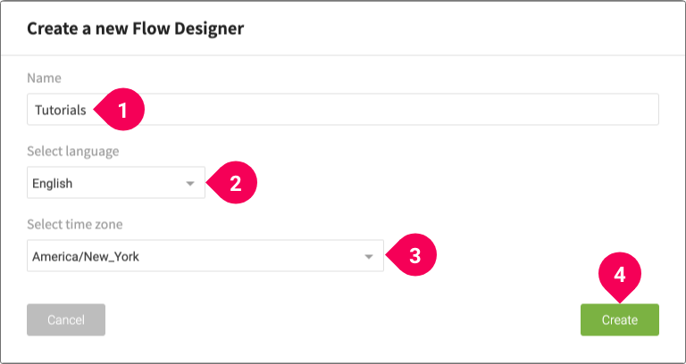 Creating a Flow Designer