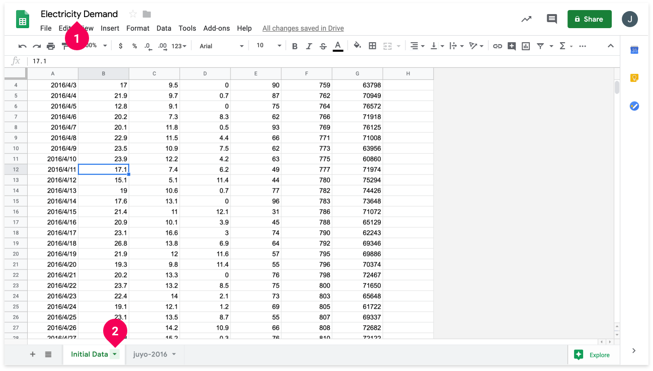 Renaming the file and sheet