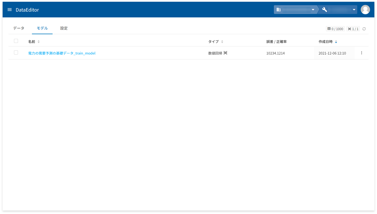 トレーニングが終了した様子