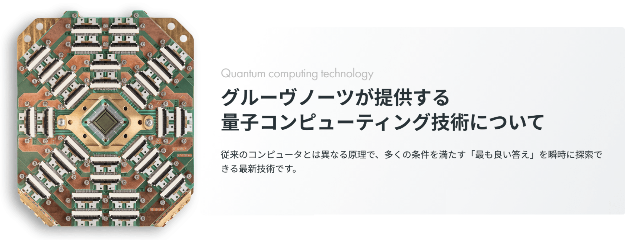 グルーヴノーツが提供する量子コンピューティング技術について